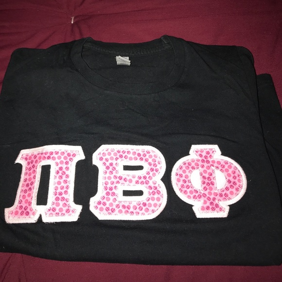 STITCHED pi phi women’s fitted tee - Picture 1 of 4